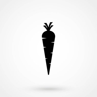 Web ve mobil uygulama için Havuç Simgesi. Düz tasarım biçimi.