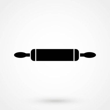 Web ve mobil uygulama için rulo pin simgesi. Düz tasarım biçimi.