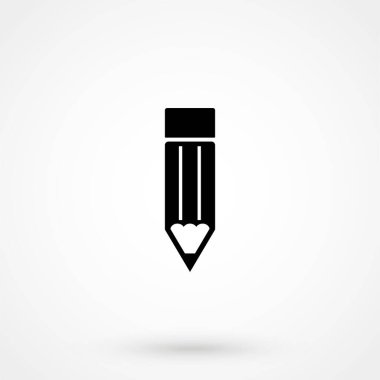 Web ve mobil uygulama için Kalem Simgesi Vektörü. Düz tasarım biçimi.