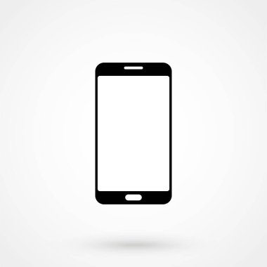akıllı telefon simgesi, web ve mobil uygulama için vektör illüstrasyonu. Düz tasarım biçimi.