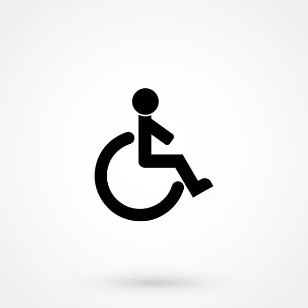 Icono de Handicap en estilo plano de moda aislado sobre fondo gris — Archivo Imágenes Vectoriales