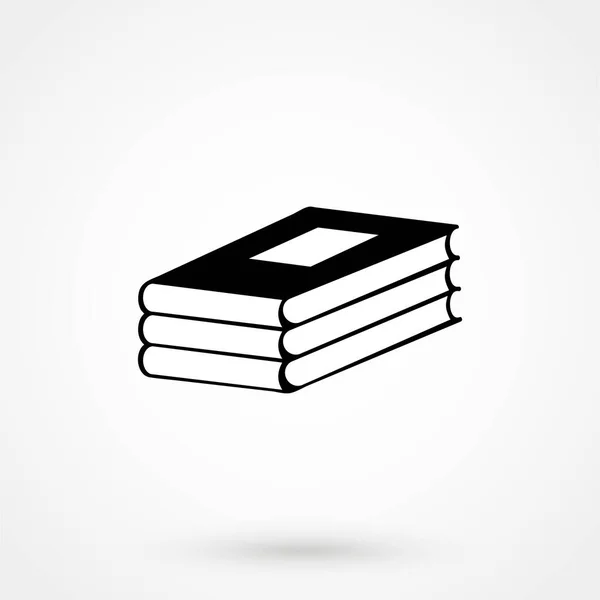 Ikona książki wektorowej dla aplikacji internetowej i mobilnej. Styl płaski. — Wektor stockowy