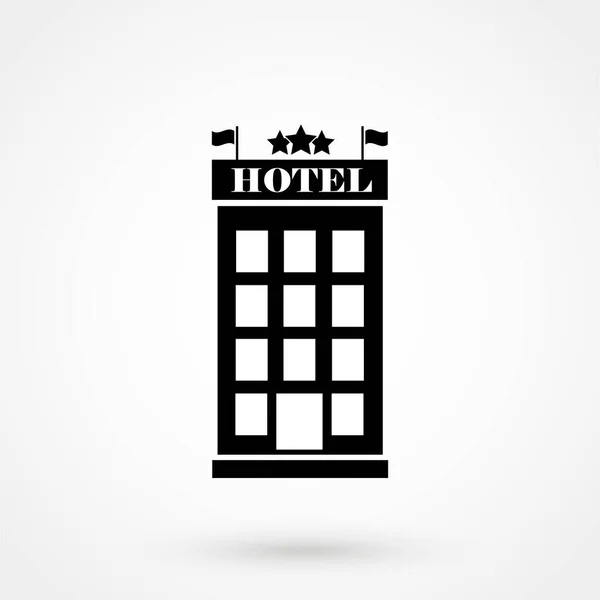 Hotel Icon Web Mobile Application Flat Design Style — Stockvektor