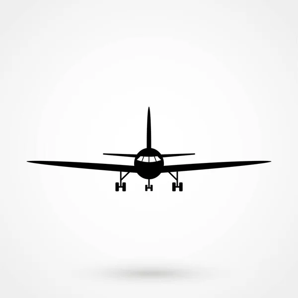 Vector Airplane Icon Web Mobile Application Flat Design Style — Stock Vector
