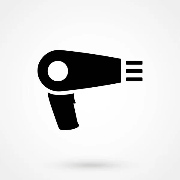 Hairdryer Vector Icon Web Mobile Application Flat Design Style — Stock Vector