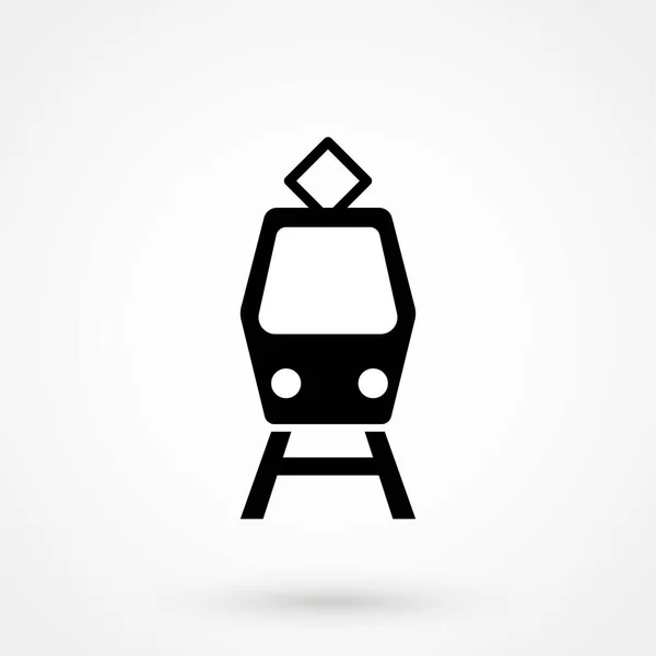 Ikona Tramvaje Jednoduchá Ilustrace — Stockový vektor