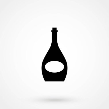 Bir şişe rom simgesi vektörü