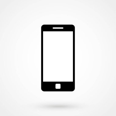 akıllı telefon simgesi, web sitesi tasarımı için vektör illüstrasyon sembolü veya mobil uygulama için düğme. Logo illüstrasyonu.