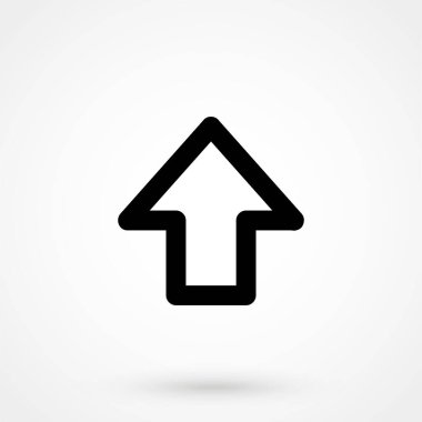 Yukarı Oklu Vektör Simgesi