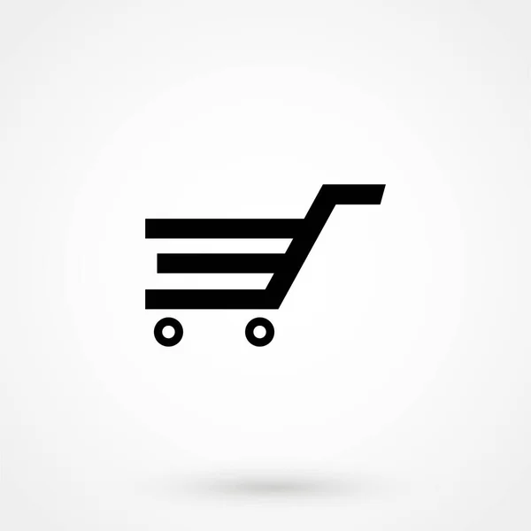 Shopping Cart Icon Web Mobile Application Flat Design Style — Stockvektor