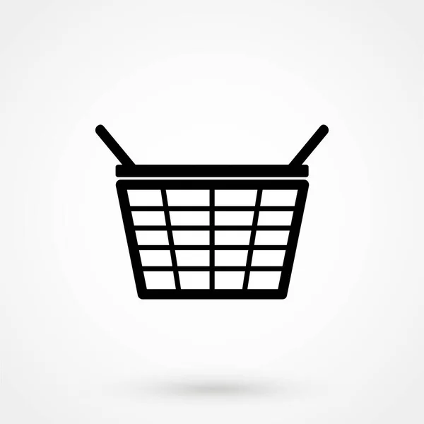 Basket Icon Web Mobile Application Flat Design Style — Stockvektor