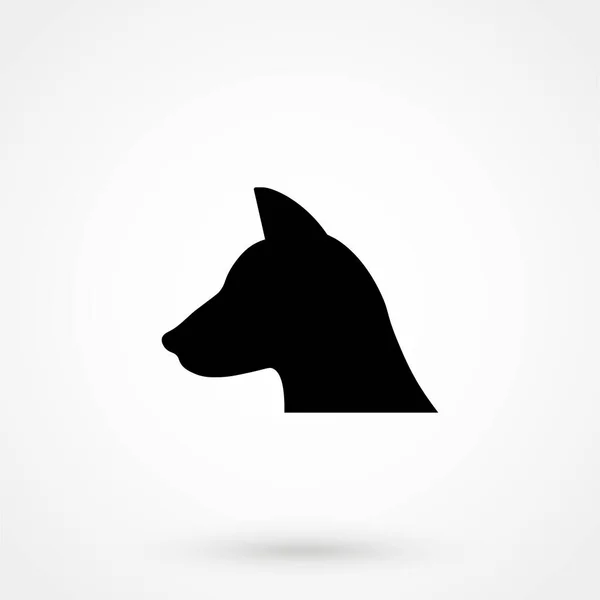 Cão Ícone Web Projeto Vetorial — Vetor de Stock