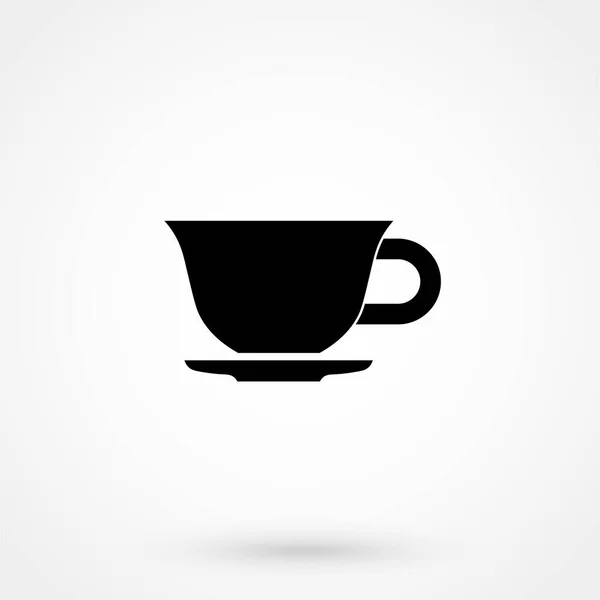 Icono Taza Café Para Aplicaciones Web Móviles Estilo Diseño Plano — Vector de stock