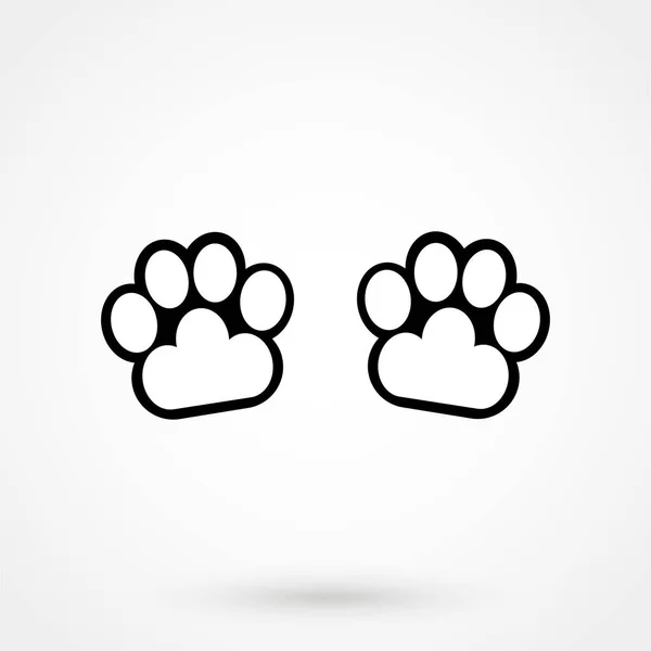 Paw Icon Web Mobile Application Flat Design Style — Stock vektor