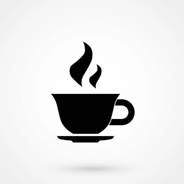 Icono Taza Café Para Aplicaciones Web Móviles Estilo Diseño Plano — Vector de stock