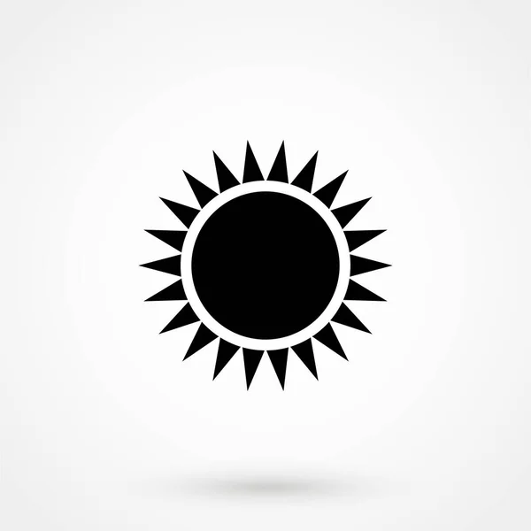 Wektorowy Symbol Ikony Słońca Projektowania Stron Internetowych Lub Przycisk Aplikacji — Wektor stockowy