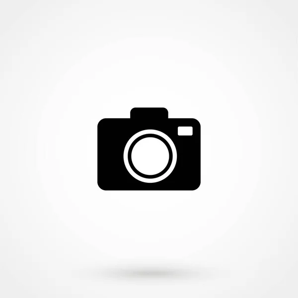 Simbolo Dell Icona Della Fotocamera Design Del Sito Web Pulsante — Vettoriale Stock