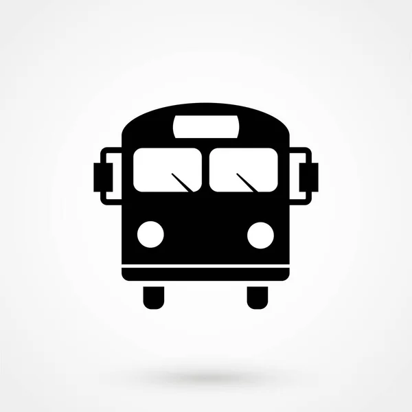 Buss Ikonen Vektor Platt Design Bästa Vektor Symbol — Stock vektor