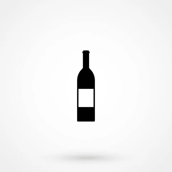 Wine Bottle Icon Bottle Symbol Isolated Background — Stock Vector