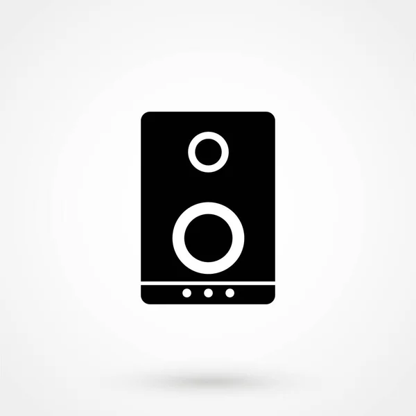 Icono Columna Música Plana Símbolo Vector Simple Icono Bonificación — Vector de stock