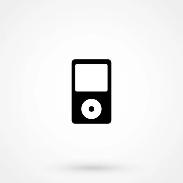 Иконка Плеера Mp3 Дизайна Веб Сайта Кнопка Мобильного Приложения Логотип — стоковый вектор