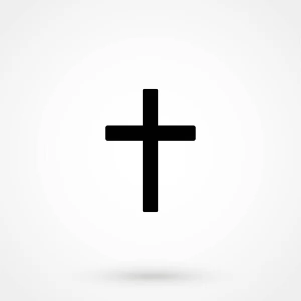 Cross Christian Symbol Vector Illustration Flat Design — Stock Vector