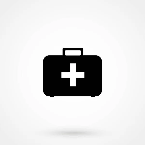 急救图标在流行的平面风格孤立的灰色背景 医疗符号 — 图库矢量图片
