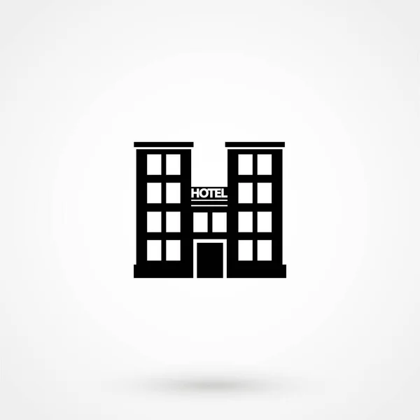 Hotel Building Vector Icon Illustration — Stockvektor