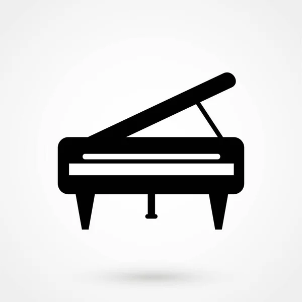 Piano Icon Music Pianist Musician Synthesizer Symbol Flat Vector Illustration — Stock Vector