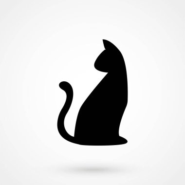 Kedi şekil kutsal kişilerin resmi. Vektör çizim