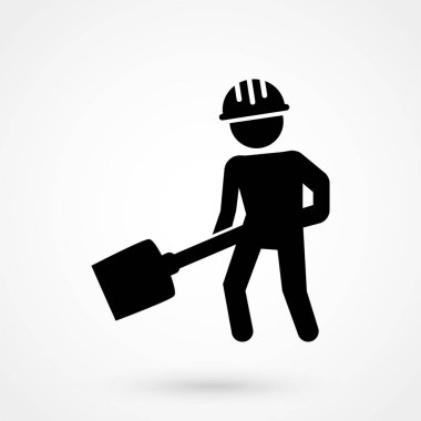 İş simgesi beyaz arka plan üzerinde gösterimi