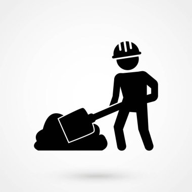 İş simgesi beyaz arka plan üzerinde gösterimi