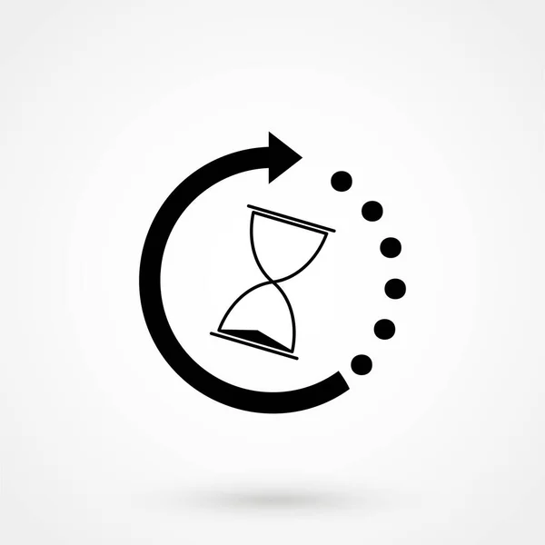 Піктограма Векторного Годинника Дизайну Вашого Веб Сайту Логотипу Програми Інтерфейсу — стоковий вектор