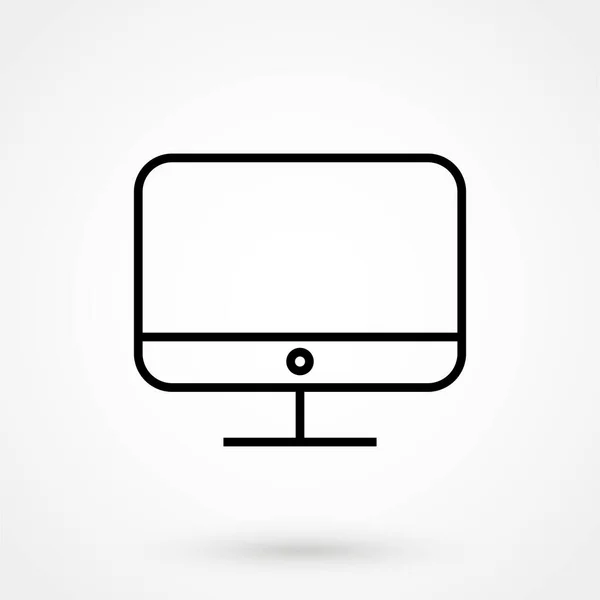 Beyaz Üzerinde Izole Edilmiş Doğrusal Resim Görüntüleme Simgesi Sembol Logo — Stok Vektör