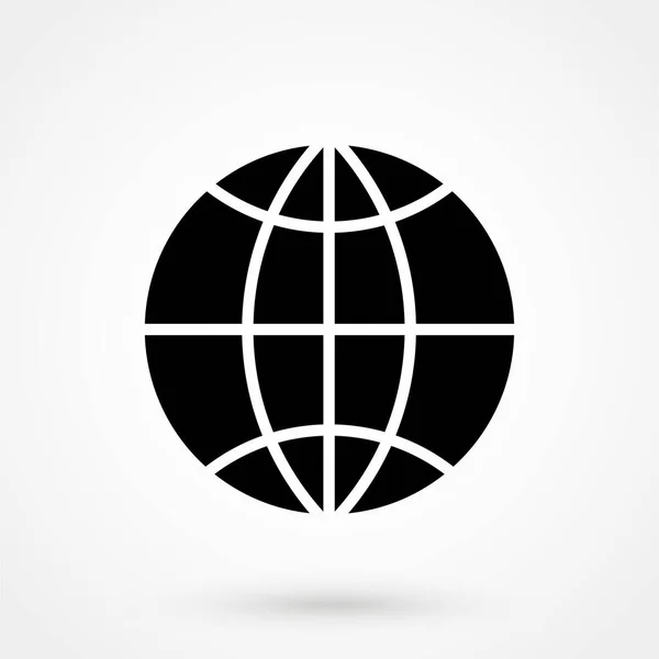 World Icon Isolated Background Modern Flat Pictogram Business Marketing Internet — Vetor de Stock