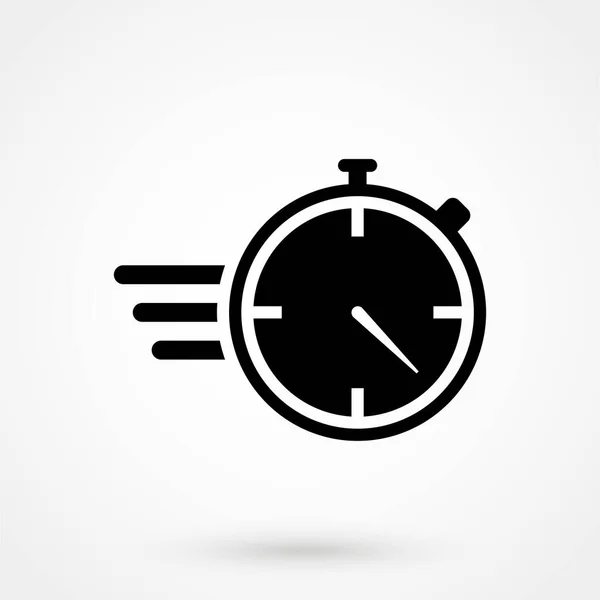 Годинник Зупинити Годинник Таймер Плоска Піктограма Додатків Веб Сайтів — стоковий вектор