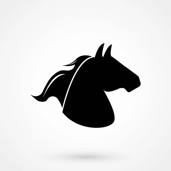 Cara Cavalo Logotipo Emblema Modelo Mascote Símbolo Para Negócios Design — Vetor de Stock