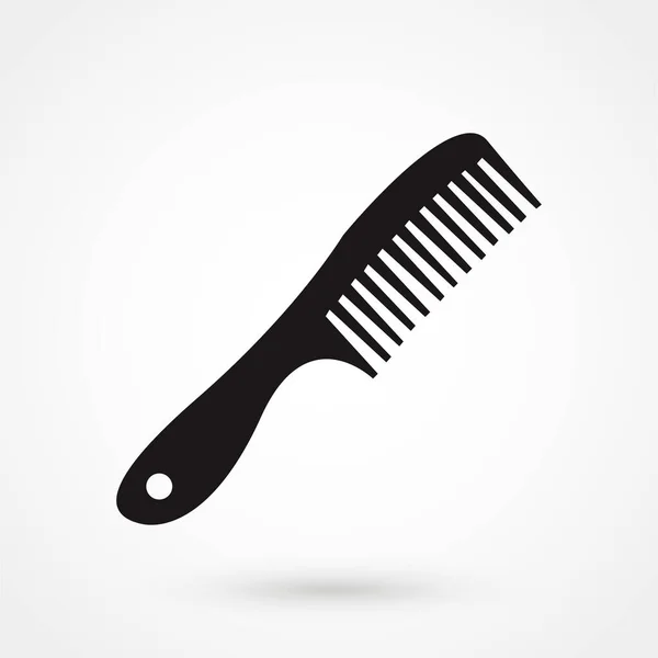 櫛のベクター アイコン 髪は記号を修正します 美容師のシンボル — ストックベクタ