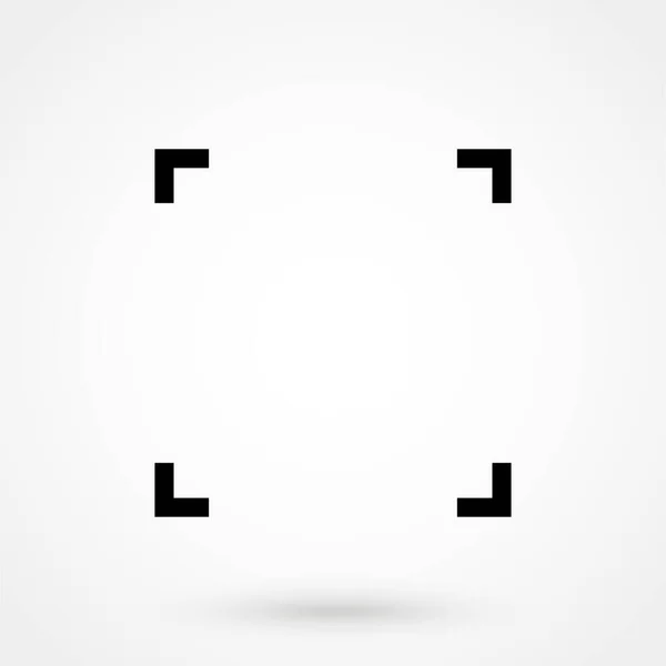 Vectorframe Ikoon Geïsoleerd Wit Symbool Logo Illustratie — Stockvector