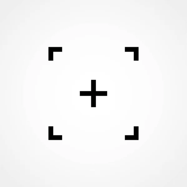 Vector Frame Icona Isolata Bianco Simbolo Illustrazione Logo — Vettoriale Stock