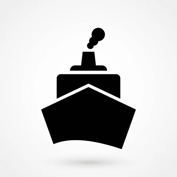 Ikonen För Fartyget Resor Symbol Platt Vektor Illustration — Stock vektor