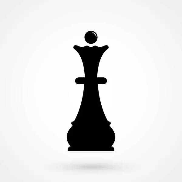 国际象棋女王矢量图标 — 图库矢量图片