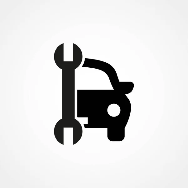 Car Service Icon Isolated White Symbol Logo Illustration — 图库矢量图片
