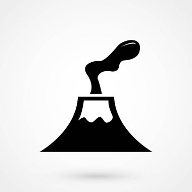 Volkan simgesi, vektör tasarımı