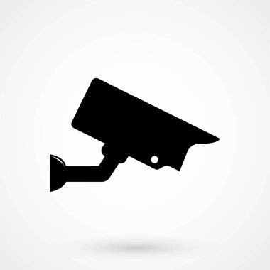 Siluet simgesi CCTV kamerası