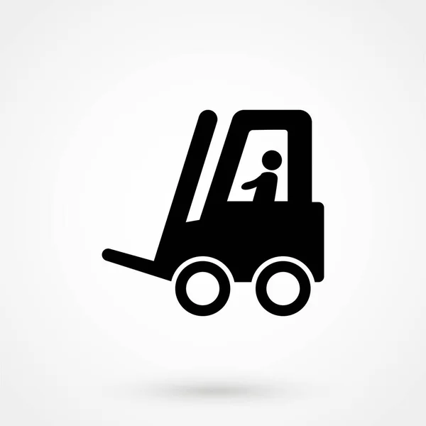 Loader Icon Forklift Icon — Stock Vector
