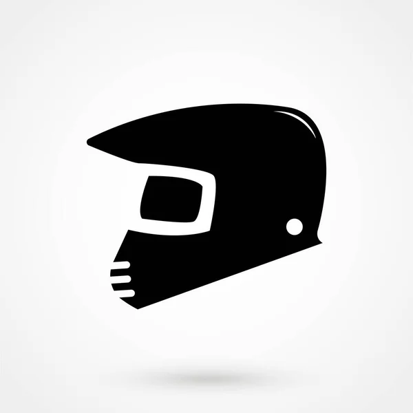 Мотоциклетный Шлем Значок Гоночного Шлема Векторная Иллюстрация — стоковый вектор