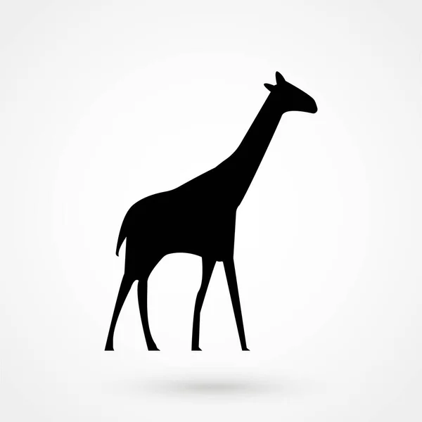 Jednoduché Ikony Žirafa — Stockový vektor