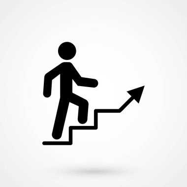 Kariyer merdiven vektör simgesi