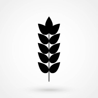 Web sitesi tasarımı için buğday simgesi vektör sembolü veya mobil uygulama için düğme. Logo illüstrasyonu